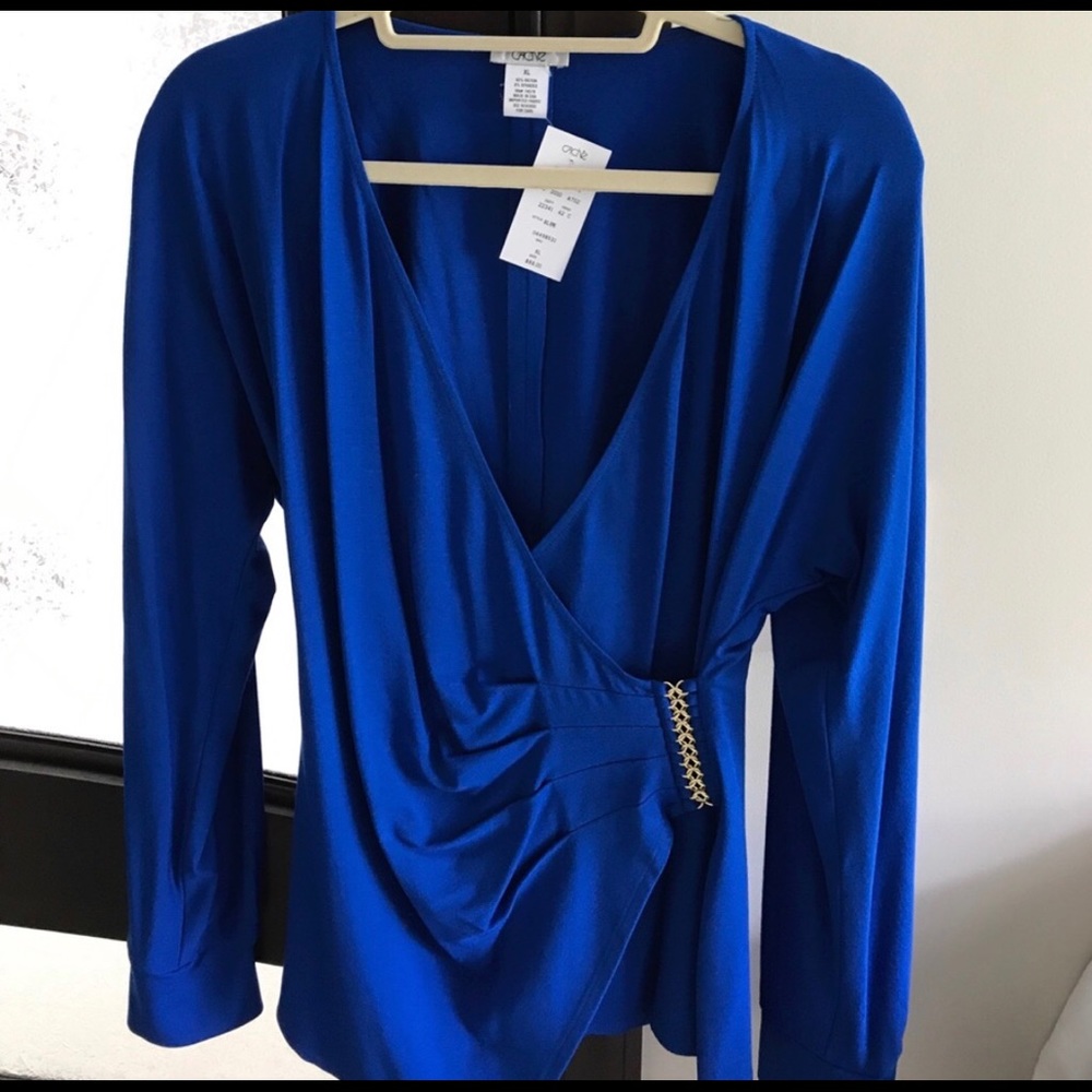 Royal blue long sleeve top